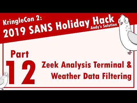 KringleCon 2019 - 12/12 - Zeek Analysis Terminal & Weather Data Filtering