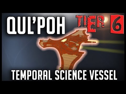 Qul’poH Temporal Science Vessel [T6] – with all ship visuals – Star Trek Online