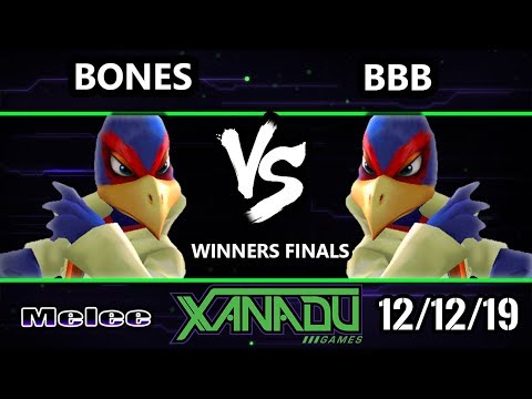 S@X 332 SSBM - Bones (Falco) Vs. BBB (Falco) Smash Melee Winners Finals