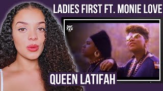 FIRST TIME HEARING Queen Latifah - Ladies First ft. Monie Love REACTION | Rere Reacts