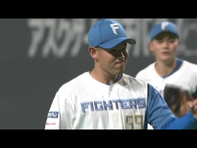 【3回表】見事な3人斬り!! ファイターズ・根本悠楓が3者連続三振を奪う!! 2022年6月9日 北海道日本ハムファイターズ 対 横浜DeNAベイスターズ