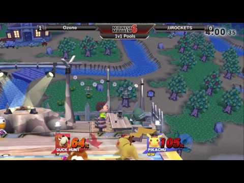 Midwest Mayhem 6 Singles Pools: Ozone (Duck Hunt Dog) vs. JJROCKETS (Diddy Kong, PIkachu)