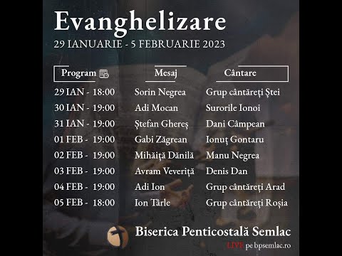 Live BPS | Evanghelizare | Marti 31.01.2023