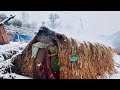 Best Life In The Nepali Himalayan Village During The Winter Documentary Video Snowfall Time
