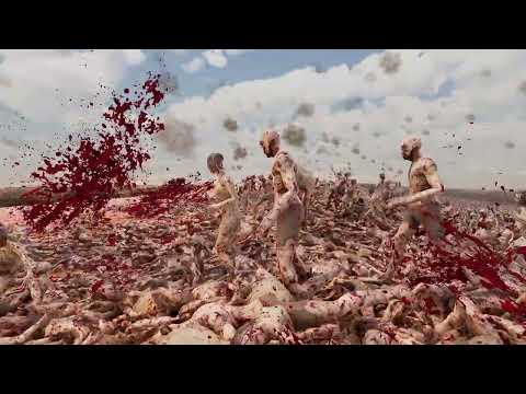 DESERT DEFENSE 150,000 Japanese, German, American SOLDIERS VS 2,000,000 ZOMBIES - UEBS 2