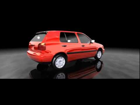 CGI - VW Golf III 3D Model