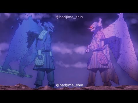 Adult Sasuke vs Madara | Susanoo fight |fan animation #sasuke #narutoshippuden #madara @hadjime_shin