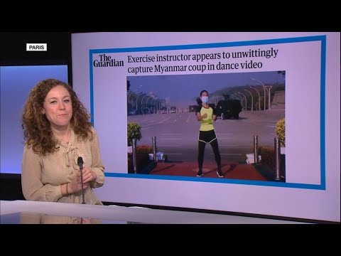 'Exercise instructor appears to unwittingly capture Myanmar coup'