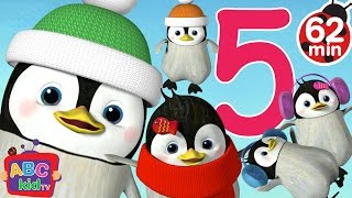 Five Little Penguins Jumping on the Bed | +More Nursery Rhymes & Kids Songs - CoCoMelon