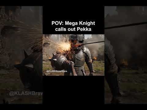 Mega Knight calls out Pekka! 😨 #clashroyale