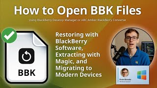 How to Open BBK Files (BlackBerry Backup)