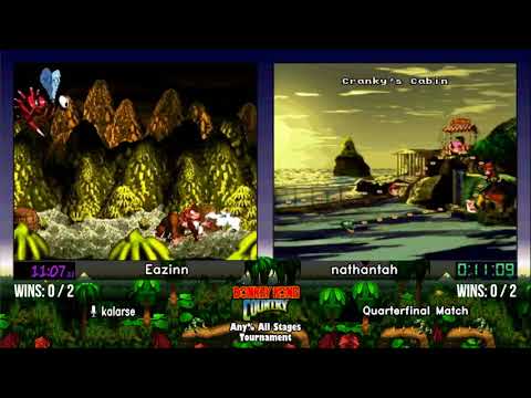 Eazinn vs nathantah.  Donkey Kong Country Tournament 2017
