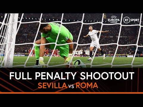 Europa League Final | Full penalty shootout | Gonzalo Montiel the hero again from the spot