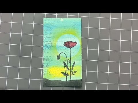 A Simple Poppy by Karen Telfer - A Lavinia Stamps Tutorial