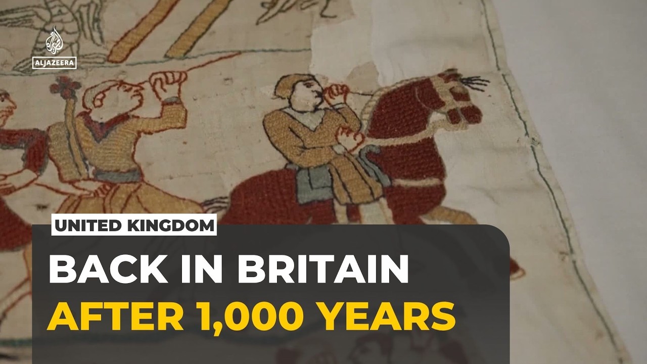 Bayeux Tapestry returns to Britain after nearly 1,000 years