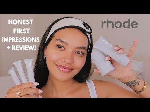 RHODE REVIEW! HAILEY BIEBER SKINCARE LINE FIRST IMPRESSIONS! | NICOLE ELISE