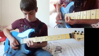 Lynyrd Skynyrd - Free Bird solo with 2 guitars (cover)