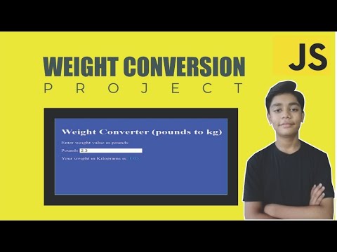 Javascript Course Project Based Learning Weight Convertion Using Javascript Project 25