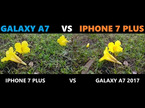 GALAXY A7 2017 VS IPHONE 7 PLUS CAMERA TEST