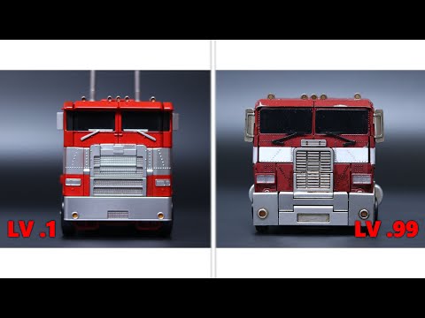 Optimus Prime - Level 1 vs. Level 100 (Stop Motion Animation)