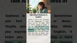 Talk About Sadness in English 😔 | English Reading and Listening Practice #englishforbeginners