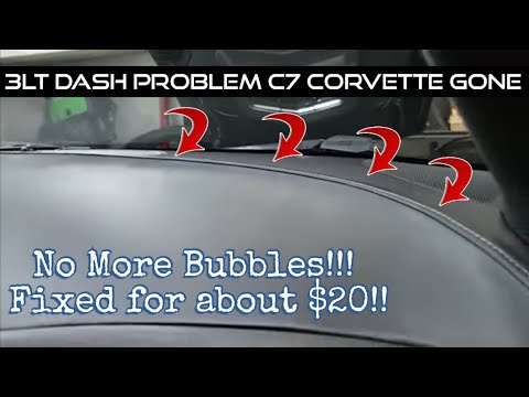 3LT Corvette leather dash problem fixed for about $20