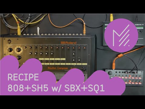 Roland SH-5 x TR-808 using SBX-1 & Korg SQ-1 - MESS RECIPE