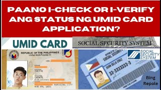 Paano I Check or I Verify Ang Status Ng SSS UMID Card Application?