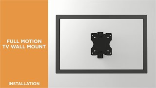 How to Install Low Cost Full-Motion TV Wall Mount- LDA21-113