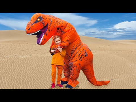 Leo and dad in Jurassic park saving dinosaurs