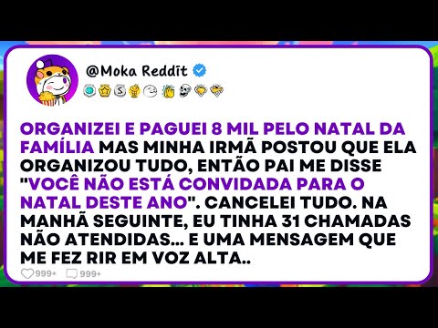 I organized the family Christmas, but my sister posted that SHE organized everything.