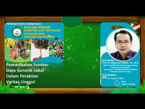 , title : 'LIVE- Kuliah Pakar Magister Ilmu Pertanian Pascasarjana Universitas Khairun'