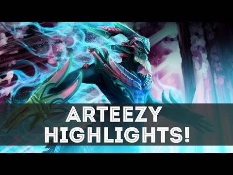 Arteezy Leshrac | highlights!