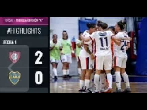 San Lorenzo 2-0 Boca. Fecha 1. Primera División Futsal Femenino