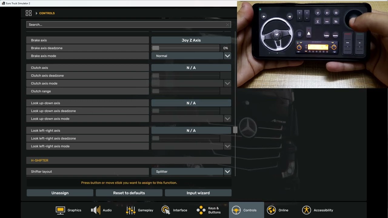 Com configurar RojX per a Euro Truck Simulator 2