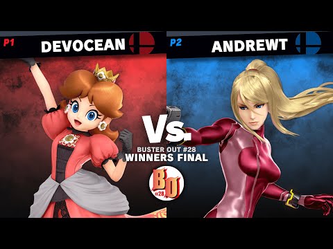 Buster Out #28 - Devocean (Peach, Daisy) VS AndrewT (Aegis, Zero Suit Samus) - Winners Final