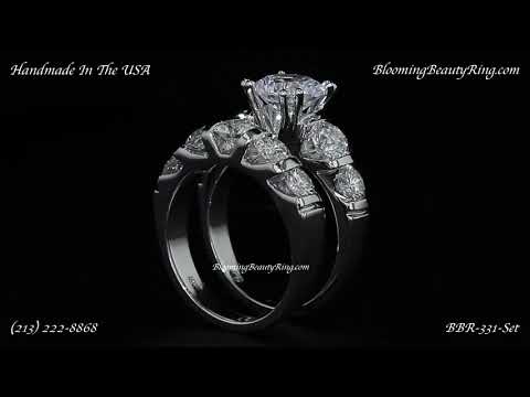 BBR-331Set Engagement Ring And Matching Wedding Band