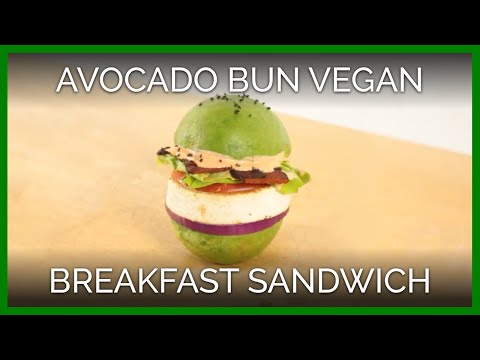 Avocado Bun Vegan Breakfast Sandwich Recipe