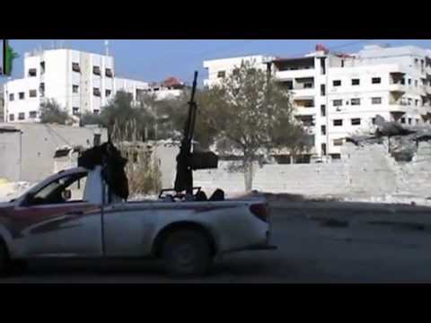 استهداف كتيبة ذي النورين بالرشاشات الثقيلة للطيران الحربي في سماء الغوطة الشرقية في ريف دمشق