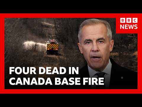Four soldiers killed after major fire at Canadian military base | BBC News