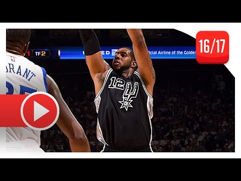 LaMarcus Aldridge Full Highlights vs Warriors (2016.10.25) - 26 Pts, 14 Reb