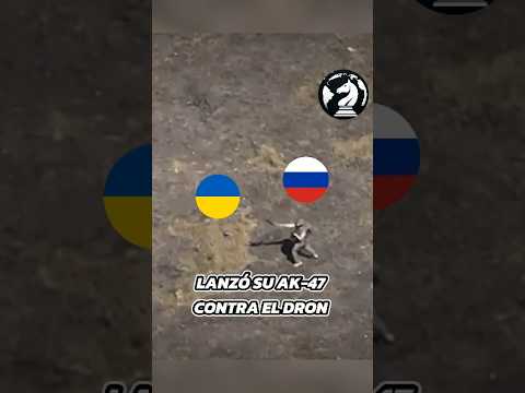 Russian soldier shoots down drone with an AK-47 🗿