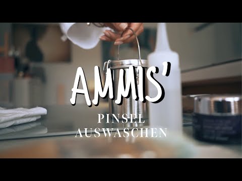 Pinsel richtig auswaschen