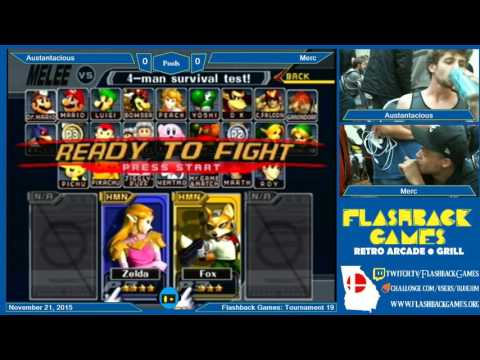 Flashback Games Presents: Tournament 19 - DAB (Shiek) Vs. Merck (Fox) Pools