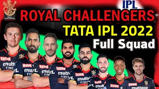 IPL 2022 Royal Challengers Bangalore Full and Final Squad | RCB Full Players List IPL 2022
