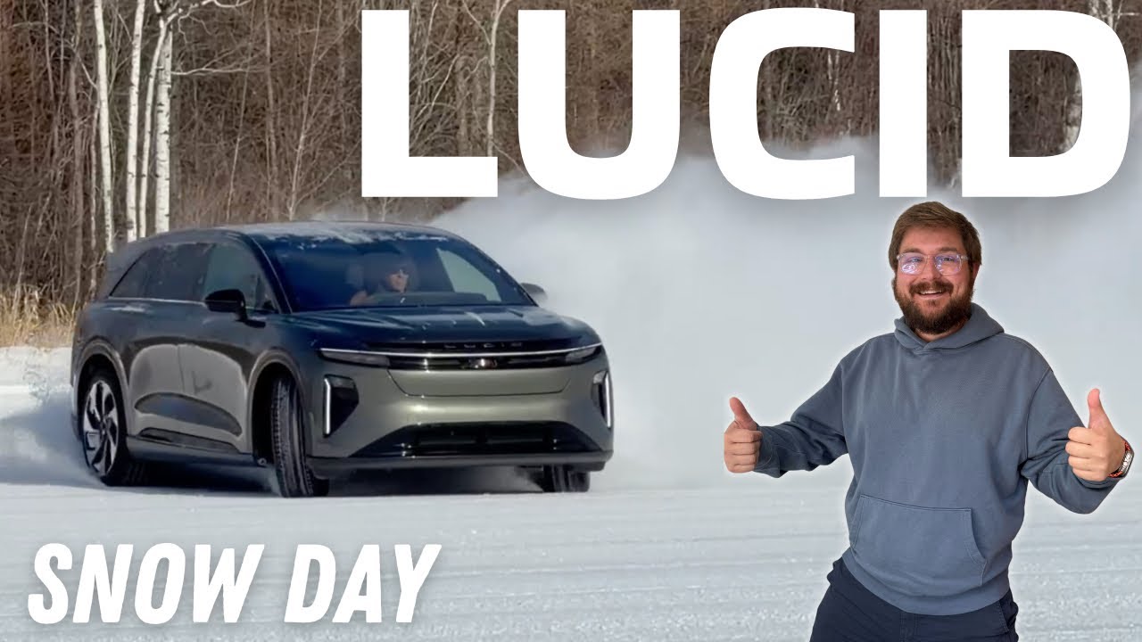 Lucid Gravity SUV snow testing