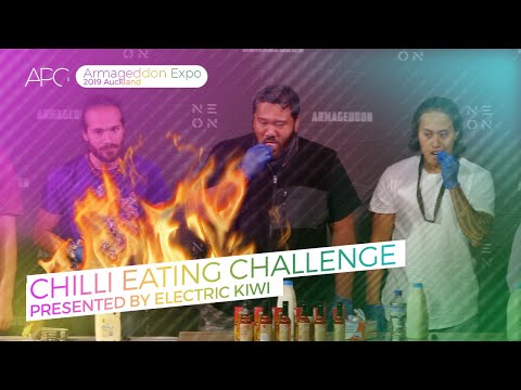 Armageddon Expo 2019 Auckland - Chilli Eating Challenge [#APGLive]