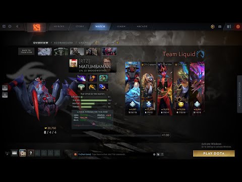 dota2mid Matumbaman Broodmother - Secret vs Liquid - Beyond Epic