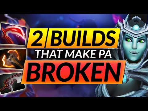 2 MOST BROKEN BUILDS to WIN EVERY GAME - INSANE Phantom Assassin Tricks - Dota 2 Guide