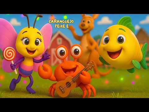 1 Hora de Músicas Infantis | Caranguejo Peixe é | Pirulito que Bate Bate | Canções de animais